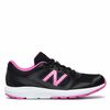נעלי ריצה NEW BALANCE רחב שחור ורוד נערות\נשים, Color: שחור, בחר מידה: US6-38.5