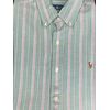 מכופתרת POLO RALPH LAUREN - slim fit פסים ירוק, Color: ירוק, בחר מידה: S
