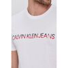 טישרט CALVIN KLEIN לבן לוגו אדום, בחר מידה: XS