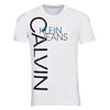טישרט CALVIN KLEIN לבן צמוד, בחר מידה: XS