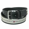 חגורה משולבת עור ובד Tommy hilfiger בד אפור, Color: שחור, בחר מידה: 32/80