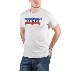 חולצת לוגו LEVIS  גברים, Color: לבן, בחר מידה: XXL