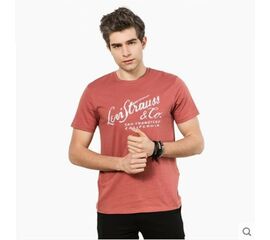 חולצה קצרה LEVI'S אדום גברים, Color: אדום, בחר מידה: S