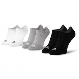 מארז שלושה זוגות גרביים קצרות adidas יוניסקס, Color : gray, בחר מידה: S