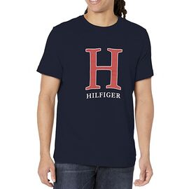 טישרט TOMMY HILFIGER הדפס H כחול, Color: כחול, בחר מידה: M
