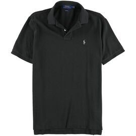 חולצת פולו POLO RALPH LAUREN CLASSIC FIT אפור כהה- רחב, Color: אפור, בחר מידה: L