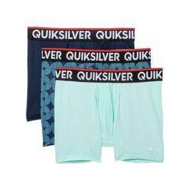 3 תחתוני בוקסר רשת QUIKSILVER כחול/ירוק לגברים, Color : blue, Choose a size: M