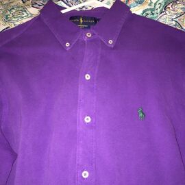 מכופתרת POLO RALPH LAUREN - classic fit סגול כהה, Color: סגול, בחר מידה: M