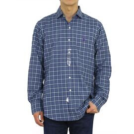 מכופתרת POLO RALPH LAUREN - classic fit כחול משובץ, Color: כחול, בחר מידה: S