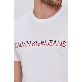 טישרט CALVIN KLEIN לבן לוגו אדום סיטונאות
