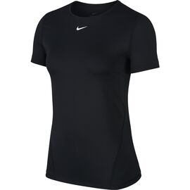 חולצת אימון לנשים Nike Pro-Mesh Black slim fit, Color : black, Choose a size: L