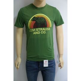 LEVIS חולצה קצרה שקיעה, Color : green, Choose a size: S