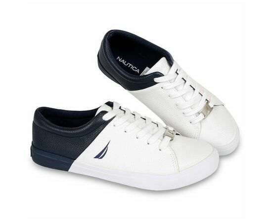 סניקרס NAUTICA לבן כחול נשים, Color: לבן, בחר מידה: US10-40.5