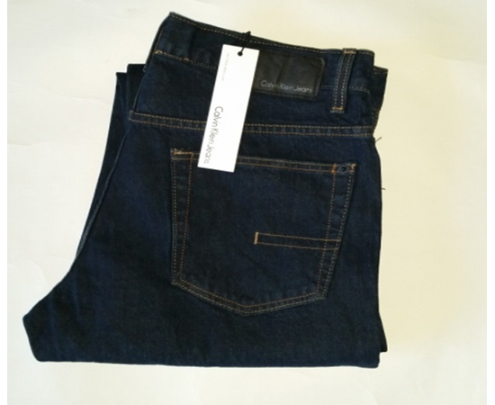 ג'ינס Calvin Klein כחול כהה גזרה ישרה, Color: כחול, בחר מידה: W30/L30