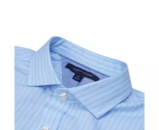 מכופתרת Tommy Hilfiger אל קמט פסים תכלת, Color: כחול, בחר מידה: S, 3 image