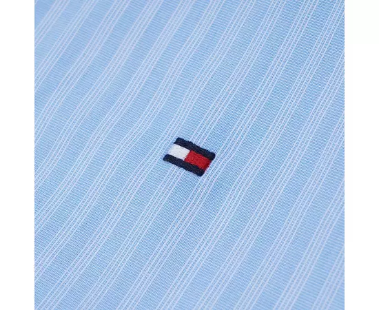 מכופתרת Tommy Hilfiger אל קמט פסים תכלת, Color: כחול, בחר מידה: S, 4 image