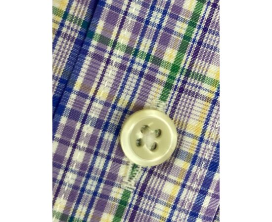 מכופתרת POLO RALPH LAUREN - classic fit משובץ סגול ירוק, Color: סגול, בחר מידה: M/15.5 (34/35), 3 image מכופתרת POLO RALPH LAUREN - classic fit משובץ סגול ירוק, Color: סגול, בחר מידה: M/15.5 (34/35), 3 image