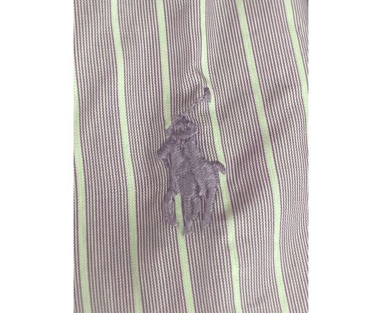 מכופתרת POLO RALPH LAUREN - slim fit פסים סגול בהיר, Color: סגול, בחר מידה: (XL/17 - (32/33, 2 image מכופתרת POLO RALPH LAUREN - slim fit פסים סגול בהיר, Color: סגול, בחר מידה: (XL/17 - (32/33, 2 image