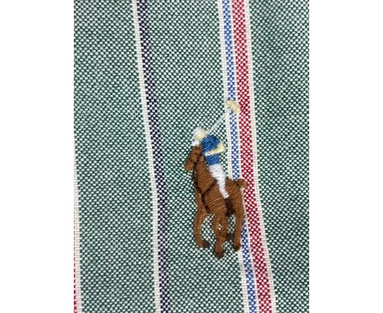 מכופתרת POLO RALPH LAUREN - slim fit פסים ירוק, Color: ירוק, בחר מידה: S, 2 image מכופתרת POLO RALPH LAUREN - slim fit פסים ירוק, Color: ירוק, בחר מידה: S, 2 image