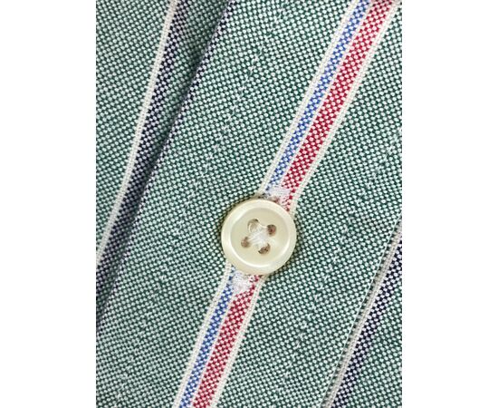 מכופתרת POLO RALPH LAUREN - slim fit פסים ירוק, Color: ירוק, בחר מידה: S, 3 image מכופתרת POLO RALPH LAUREN - slim fit פסים ירוק, Color: ירוק, בחר מידה: S, 3 image