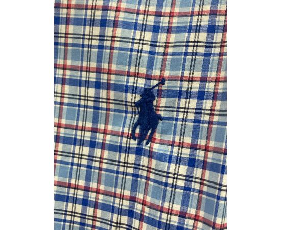 מכופתרת POLO RALPH LAUREN - classic fit אדום כחול, Color: כחול, בחר מידה: S, 2 image מכופתרת POLO RALPH LAUREN - classic fit אדום כחול, Color: כחול, בחר מידה: S, 2 image