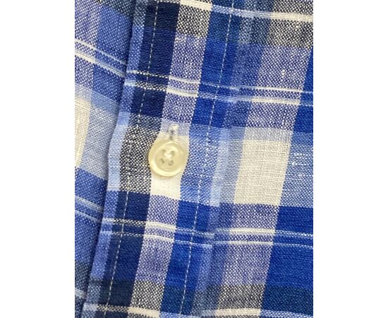 מכופתרת POLO RALPH LAUREN - claasic fit כחול משובץ, Color: כחול, בחר מידה: M, 3 image מכופתרת POLO RALPH LAUREN - claasic fit כחול משובץ, Color: כחול, בחר מידה: M, 3 image