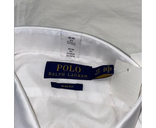 מכופתרת POLO RALPH LAUREN - slim fit לבן, Color: לבן, בחר מידה: (XL/17.5 - (34/35, 2 image