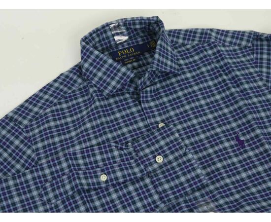 מכופתרת POLO RALPH LAUREN - classic fit כחול משובץ, Color: כחול, בחר מידה: S, 2 image מכופתרת POLO RALPH LAUREN - classic fit כחול משובץ, Color: כחול, בחר מידה: S, 2 image