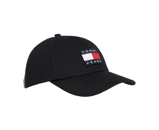 כובע tommy jeans דגל שחור, Color : black, size: מְקוֹרִי