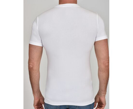 טישרט CALVIN KLEIN לבן צמוד, בחר מידה: XS, 3 image