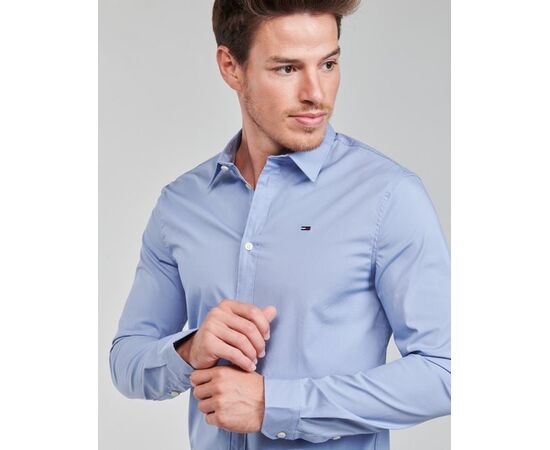 מכופתרת Tommy Hilfiger - slim fit ללא גיהוץ בצבע תכלת סיטונאות