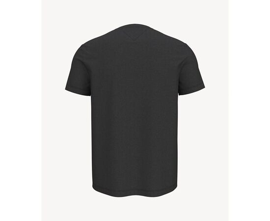 חולצה קצרה טומי הילפיגר בצבע שחור לוגו בחזית סיטונאות, 2 image