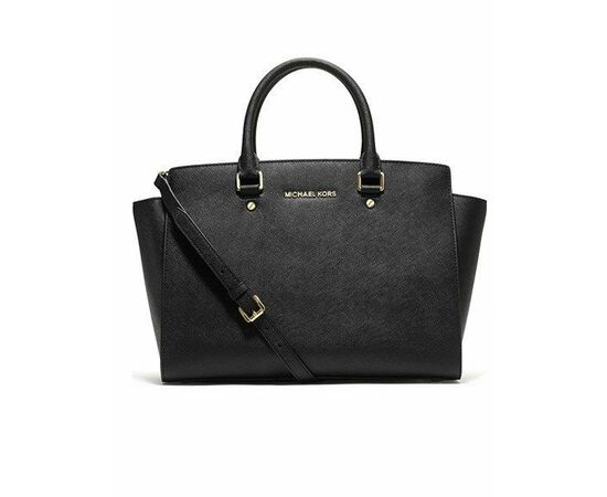 תיק עור Michael Kors מדגם Selma גדול לנשים, Color: שחור, size: One size