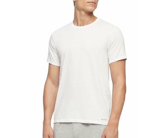 שלישיית חולצות slim fit calvin klein crew בצבע לבן, Color : white, Choose a size: S