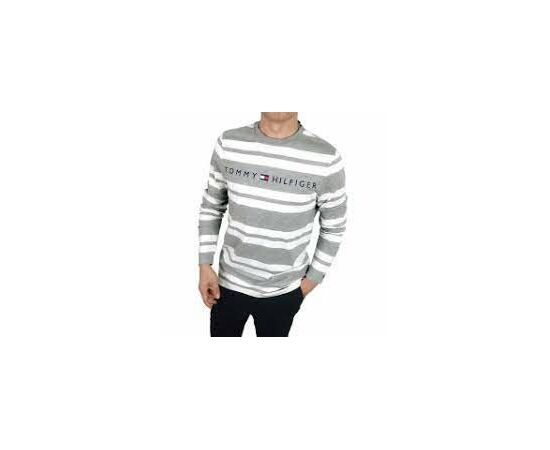 חולצה ארוכה Tommy Hilfiger פסים, Color : gray, Choose a size: L