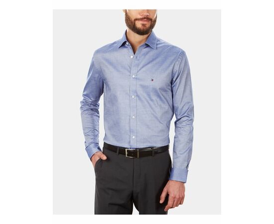 מכופתרת Tommy Hilfiger - slim fit בצבע כחול ג'ינס, Color : blue, Choose a size: 16.5-L