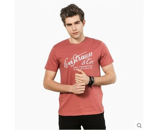 חולצה קצרה LEVI'S אדום גברים, Color: אדום, בחר מידה: S