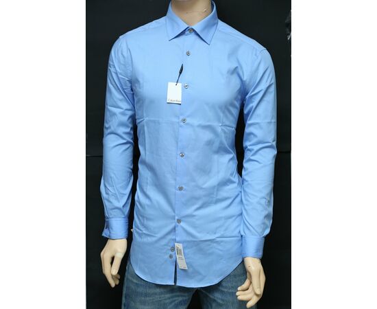 חולצה מכופתרת  CALVIN KLEIN SLIM FIT, Color: כחול, בחר מידה: 16-L, 2 image